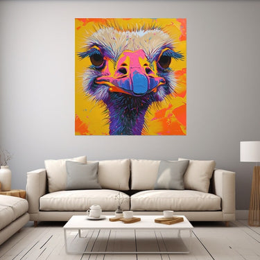 Abstract Ostrich Painting